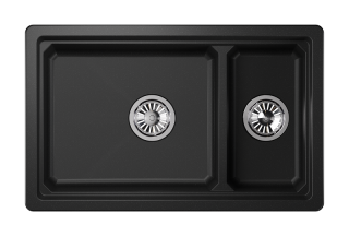 Мойка кухонная Granula Kitchen Space 7304U, ЧЁРНЫЙ